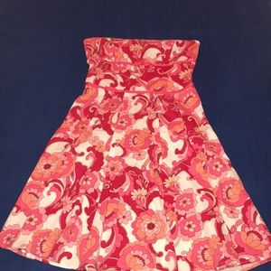 Strapless Floral Fitted Sundress